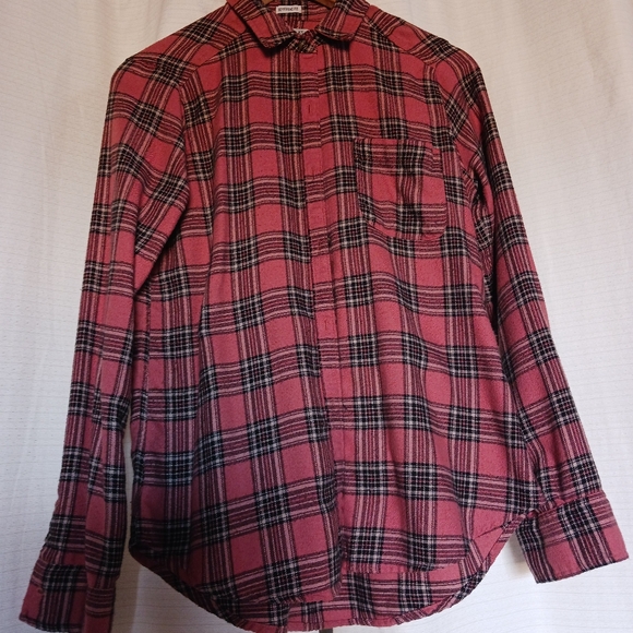 Pink Plaid Flannel Hollister Shirt - Picture 2 of 5